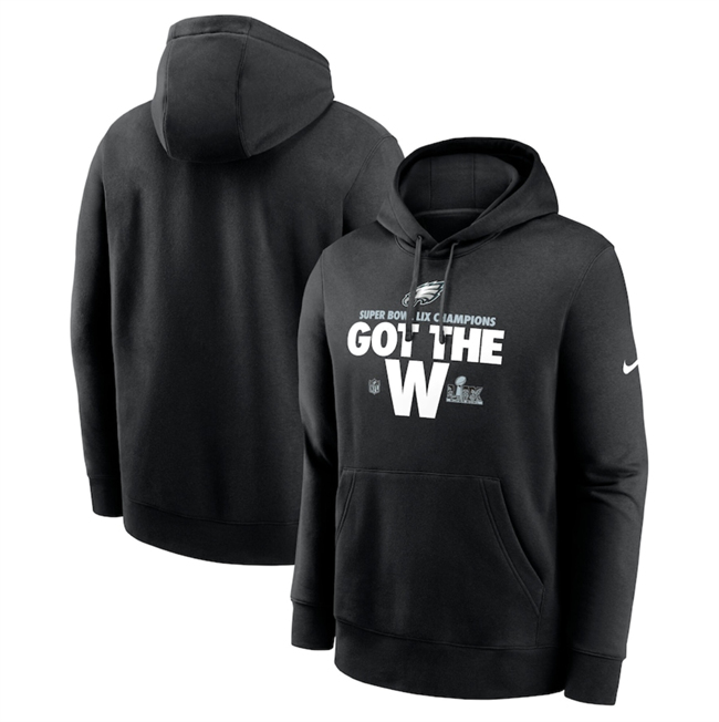 Men's Black Philadelphia Eagles Super Bowl LIX Champions Parade Therma Performance Pullover Hoodie